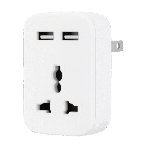 1-Outlet Plug Adapter with USB-C & USB-A Ports, Wall Mount, Overload Protection (2360000101)