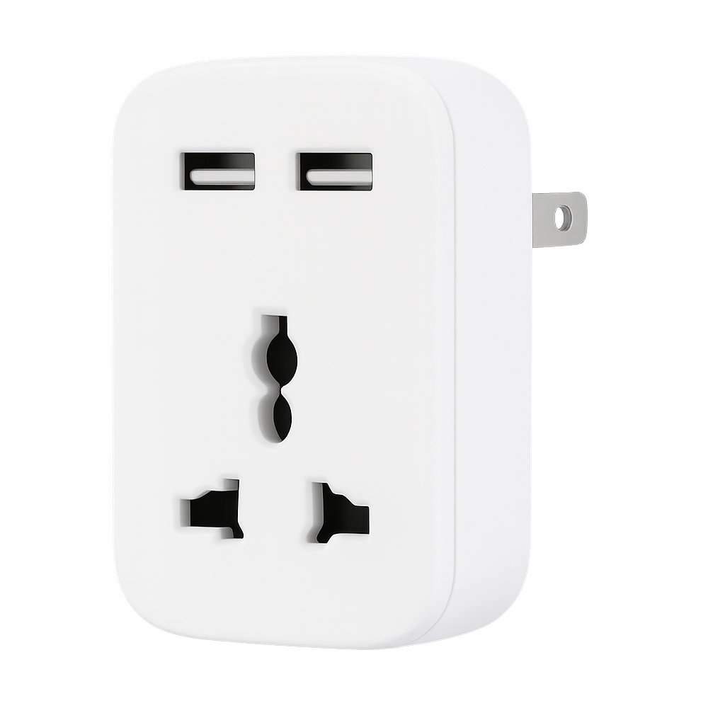1-Outlet Plug Adapter with USB-C & USB-A Ports, Wall Mount, Overload Protection (2360000101)