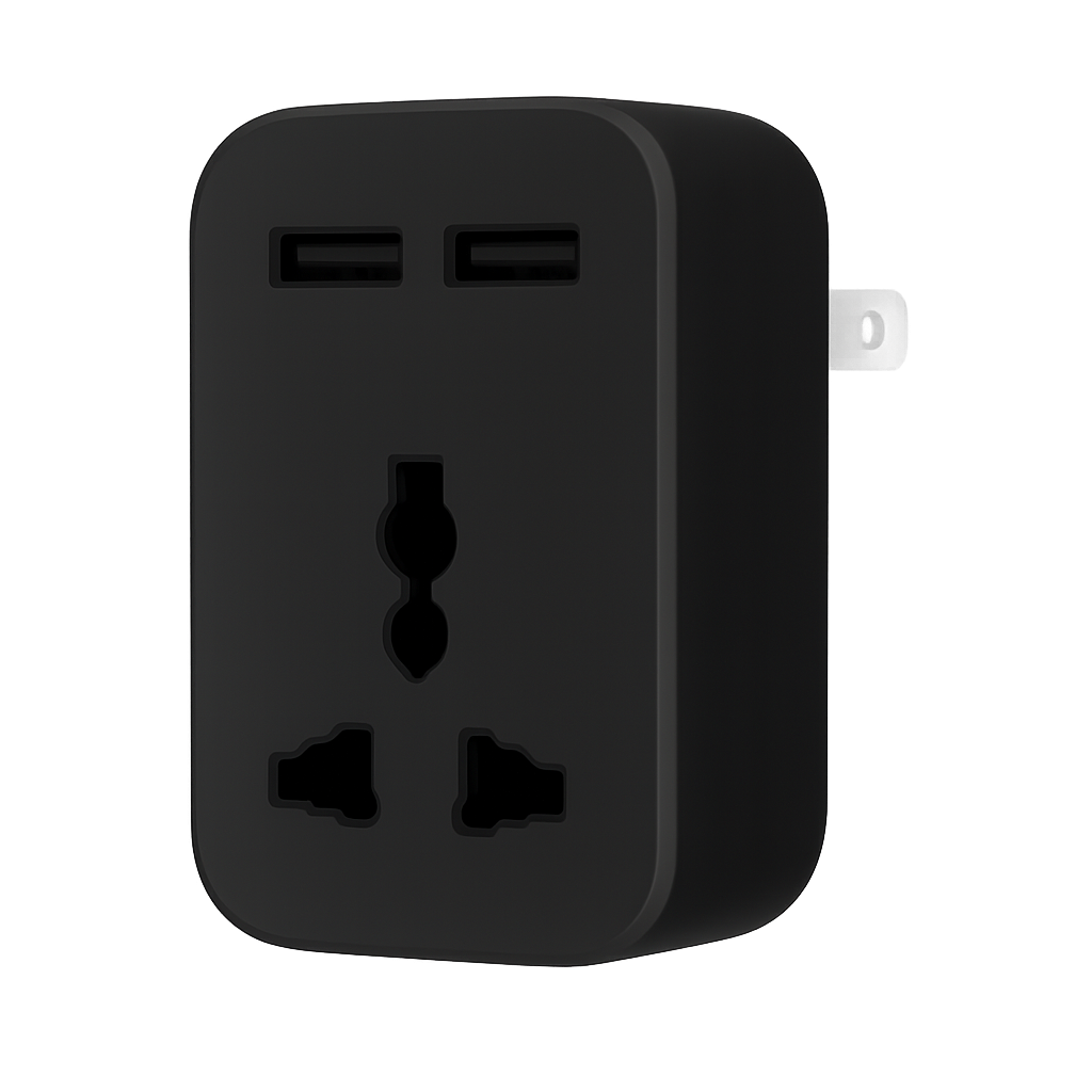 1-Outlet Plug Adapter with USB-C & USB-A Ports, Wall Mount, Overload Protection (2360000101) - Image 3