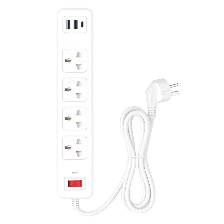 23600003-1-4-Outlet-Power-Strip-with-1-USB-C-2-USB-A-Ports-White transparent 1x1_fully_transparent