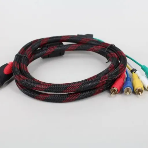 HDMI Male To 5 RCA RGB Audio Video AV Cable(23252701) - Image 2